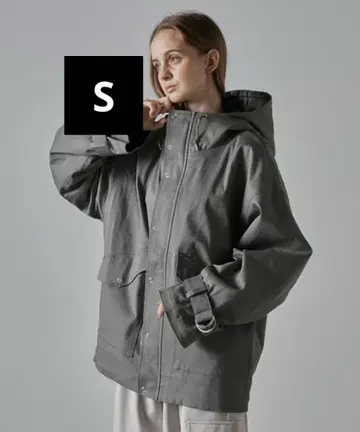 새상품급 [ CLEL ] 밀리터리 디자인 마운틴 후드티 그레이 S