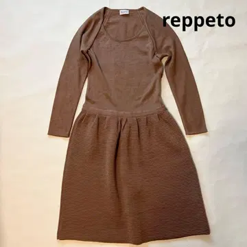 새상품급 Repetto 브라운 니트 원피스 긴팔 울