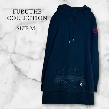 후부 후디 원피스 후드티 긴팔 캐주얼 여성용 블랙 M