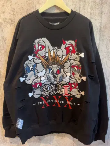 GALFY 악마견 II 맨투맨 블랙