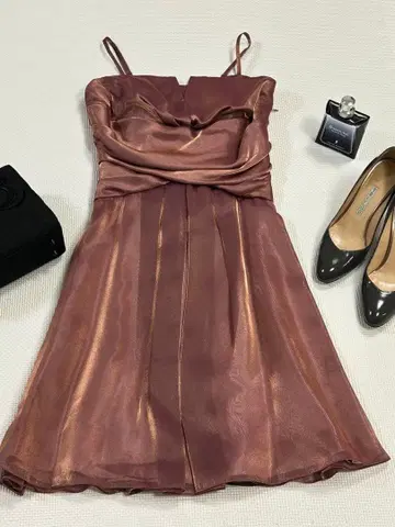 로즈 골드 카슈쿨 미니 드레스