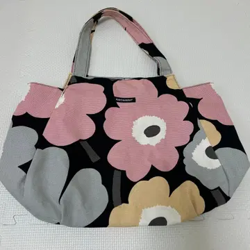 마리메꼬 우니코 토트백 핑크 베이지 숄더 대용량