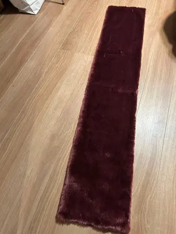 버건디 퍼풍 롱 스톨