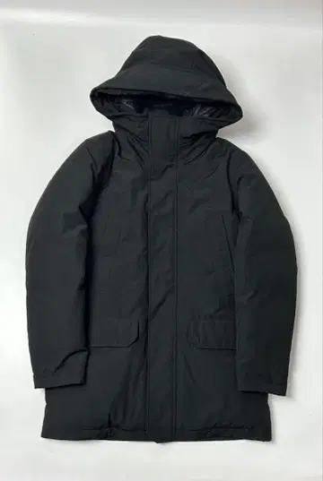 UNIQLO 블랙 하이브리드 다운 코트 M 사이즈