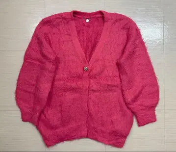 [ 거의 미사용 새상품급 ] snidel 핑크 니트 가디건 V넥