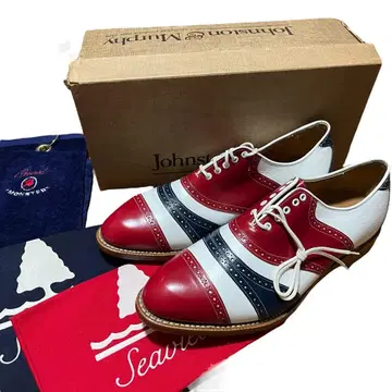 미사용 Johnston&Murphy Seaview 트리콜로르 골프화