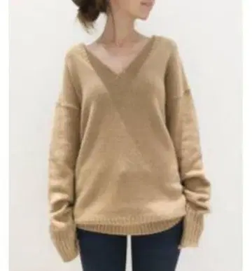 새상품 라빠르망 두지엠 클라세 V/N Basic KNIT 카멜