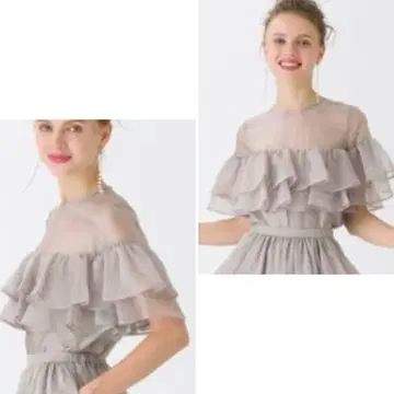 TSURU By MARIKO OIKAWA 시어 프릴 블라우스 프리 사이즈