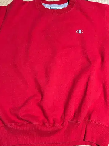 Champion 레드 크루넥 맨투맨