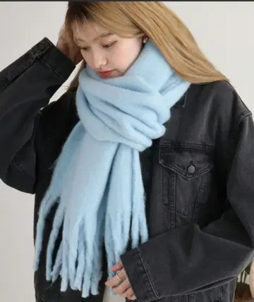 (미사용 새상품) FUNALIVE 푹신한 볼륨 머플러