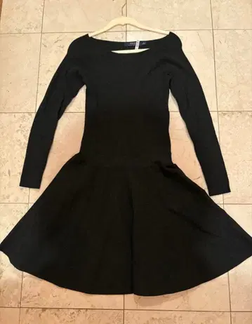 랄프 로렌 차콜 그레이 니트 원피스 M