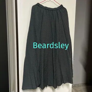 비어즐리 Beardsley 그레이 플리츠 롱 스커트