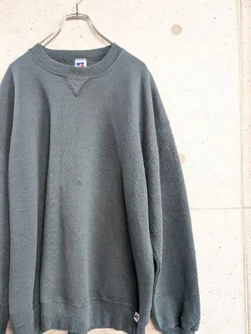 러셀 다크 그린 맨투맨 XL V 가제트 USA제