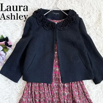 [ 13호 ] 로라 애슐리 장식 노카라 자켓 빅 사이즈 포멀