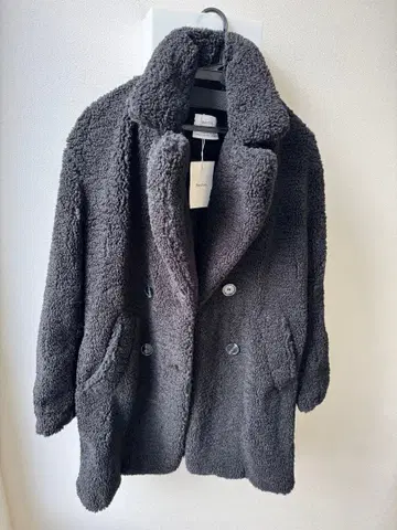 버쉬카 테디 보아 코트 블랙 M, L 택 포함 새상품