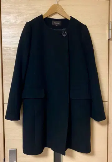 JUSGLITTY 코트 M 사이즈 코쿤 코트 블랙