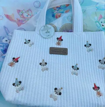 캐릭터 자수 토트백 (화이트) 릴린린