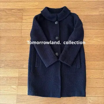 TOMORROWLAND 컬렉션 스탠드 카라 울 하프 코트