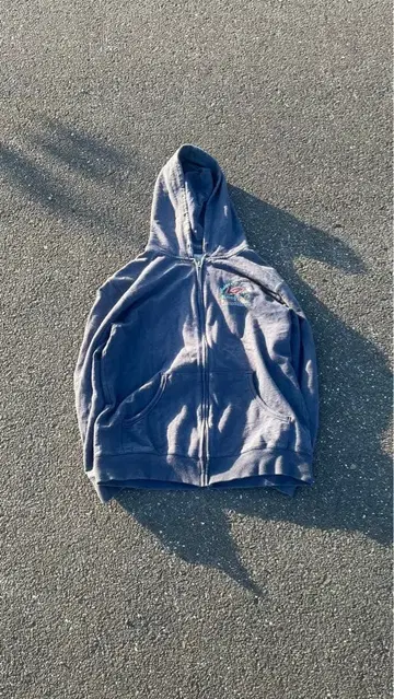 00s piko Hawaiian Longboard 지퍼 후드티