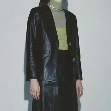 노카라 가죽 자켓