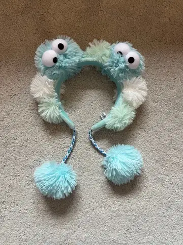 USJ 쿠키 몬스터 폼폼 포함 머리띠