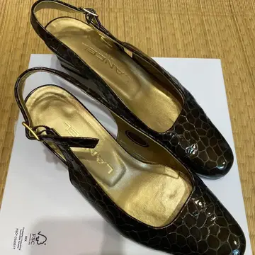 Lancel 다크 브라운 하이힐 펌프스 22.5cm