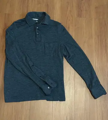 FAIRFAX 일본제 다크 그레이 피케 셔츠 S 사이즈