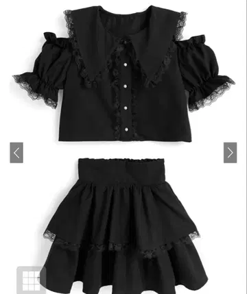 세일러 블라우스 x 캉캉 스커트 셋업[za002a]