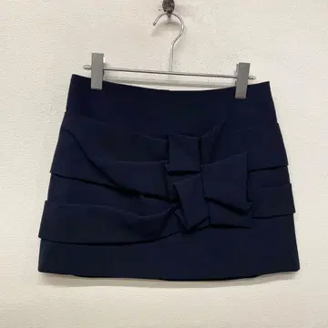 GREED INTERNATIONAL 네이비 미니 스커트