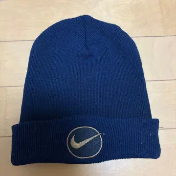 Nike 네이비 니트 모자 프리 사이즈