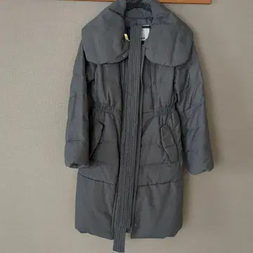 PLST 그레이 다운 롱 코트