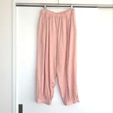 아뜰리에 안 원 벌룬 팬츠 린넨 핑크 와이드 팬츠