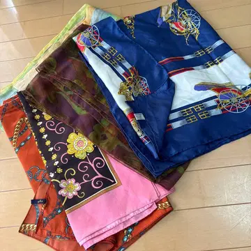 실크 스카프 70cm x 70cm 5종 세트