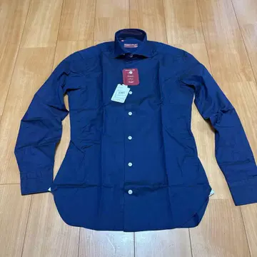 BARBA 바르바 DANDYLIFE 네이비 셔츠 38