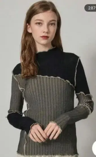 PUBLIC TOKYO 파브릭토쿄 메로우 리브 니트 리브 니트