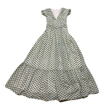 OBLI 자수 프릴 원피스 그린 사이즈 1