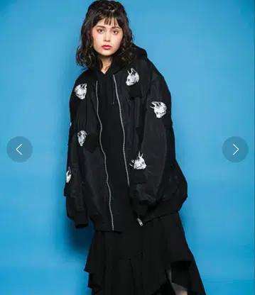 캔디 스트리퍼 STYLER CAT MA-1 고양이 아우터 블랙