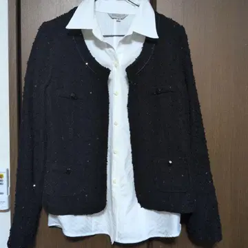 [ 새상품급 ] 자켓&블라우스 2종 세트 13호 스팽글 포함 안감 있음