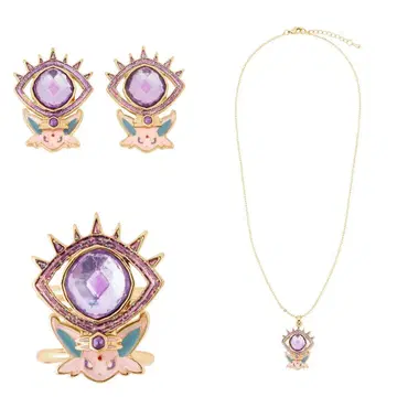 포켓몬 센터 에스퍼 테라스탈 에브이 귀걸이/반지/목걸이 세트