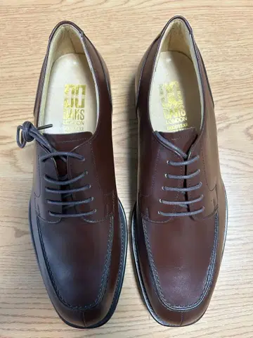 DAKS LONDON 남성용 가죽 신발 브라운