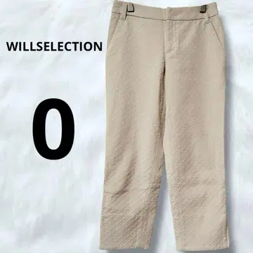 WILLSELECTION 스트레이트 테이퍼드 앵클 팬츠 일본제