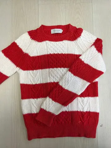 TOMORROWLAND tricot 빨흰 스트라이프 니트