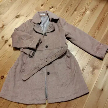 axes femme 핑크 롱 코트