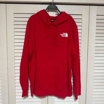 더 노스 페이스 남성용 풀 집업 후드티 레드