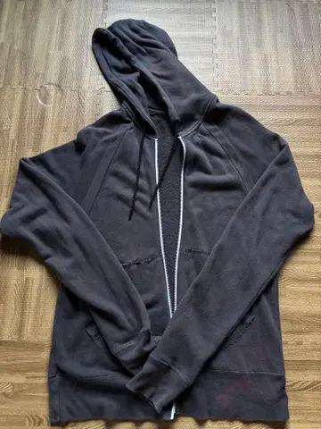 다크 그레이 풀 집업 후드티