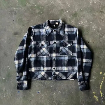 sears hands off 단장 체크 자켓