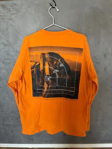 THE NORTH FACE 오렌지 T셔츠 XXL