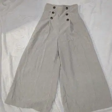 스트라이프 하이웨스트 와이드 팬츠