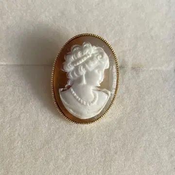 빈티지 카메오 브로치