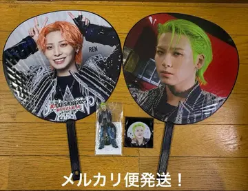 JO1 카와시리 렌 부채 아크릴 스탠드 캔뱃지 4종 세트